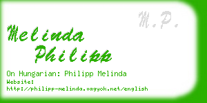 melinda philipp business card
